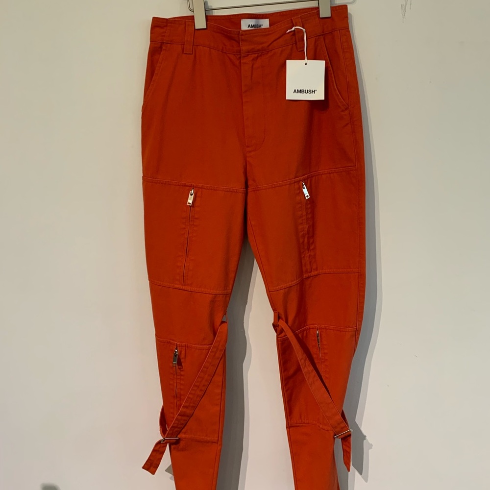 AMBUSH Zipper Bondage Pant - Orange